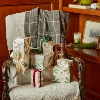 Frasier Fir? Frosted Plaid Wrapping Paper. 2 Pack