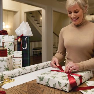 Frasier Fir? Fragranced Wrapping Paper. 2 pack